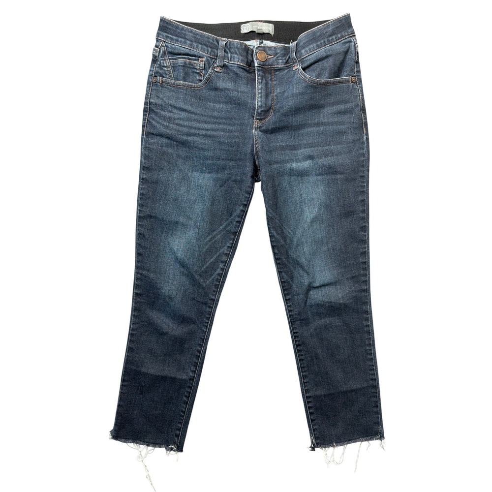 Wit & Wisdom Jeans Womens 6P LP104KEFF Blue Ab-solution Raw Hem